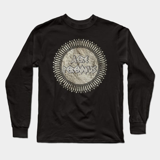 Aere Perennius (More Lasting Than Bronze) Long Sleeve T-Shirt by MagicEyeOnly